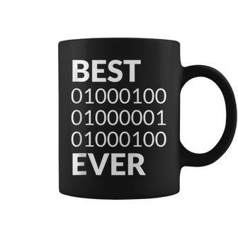 Best Dad Ever Binary Code Programmer Coder Fathers Day Coffee Mug - Monsterry CA