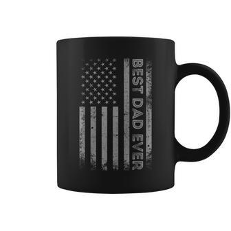Best Dad Ever With Us American Flag Fathers Day Vintage Coffee Mug - Monsterry AU