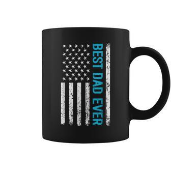 Best Dad Ever With Us Flag American Fathers Day Dad Coffee Mug - Thegiftio UK