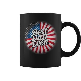 Best Dad Ever Us Flag Patriotic Fathers Day Coffee Mug - Thegiftio UK