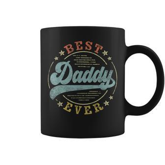 Best Daddy Ever Father's Day Daddy Vintage Emblem Coffee Mug - Seseable