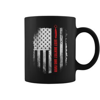 Best Dentist Dad Ever American Flag Fathers Day Coffee Mug - Monsterry AU