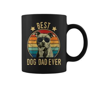 Best Dog Dad Ever Staffordshire Bull Terrier Father's Day Coffee Mug - Monsterry AU