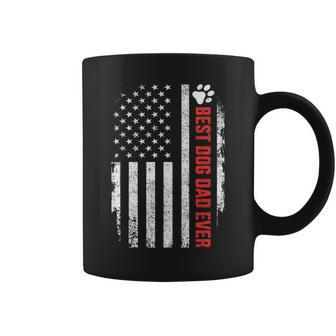 Best Dog Dad Ever Usa American Flag Fathers Day Birthday Coffee Mug - Thegiftio UK