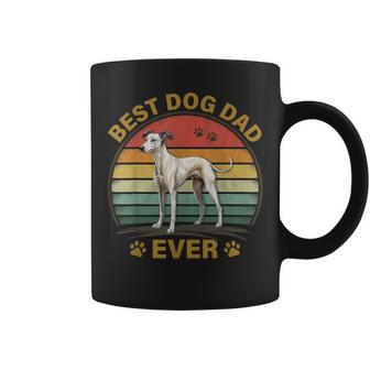 Best Dog Dad Ever Vintage Dad Fathers Day Greyhound Dog Coffee Mug - Monsterry CA