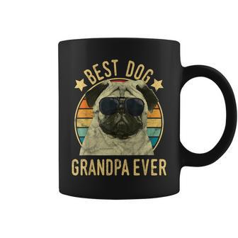 Best Dog Grandpa Ever Pug Father's Day Coffee Mug - Monsterry
