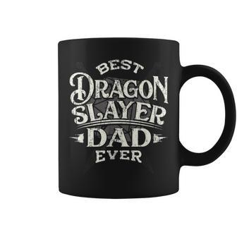 Best Dragon Slayer Dad Ever D20 Rpg Dungeons Gamer Dad Coffee Mug | Crazezy CA