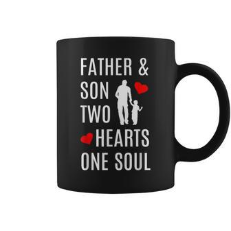 Best Father And Son Dad Sons Hand In Hand Heart Soul Coffee Mug - Monsterry CA
