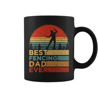 Best Fencing Dad Ever Vintage Fencing Father's Day Coffee Mug - Monsterry