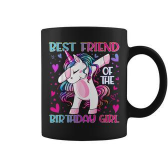 Best Friend Of The Birthday Girl Dabbing Unicorn Girl Coffee Mug - Seseable