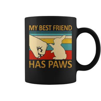 My Best Friend Has Paws Bunny Retro Vintage Coffee Mug | Mazezy AU