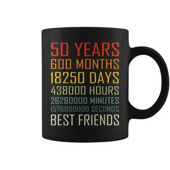 Best Friends Vintage 50 Years Friendship Anniversary Coffee Mug - Monsterry DE