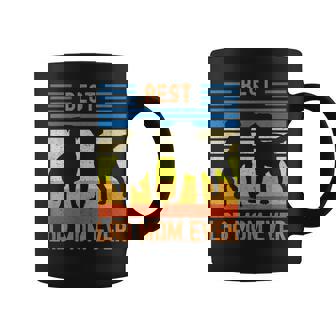 Best Lab Mom Ever Black Yellow Chocolate Matching Parents Coffee Mug - Monsterry
