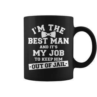 Best Man Jail Bachelor Party Coffee Mug | Crazezy UK