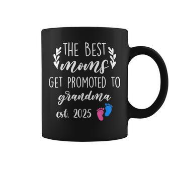 The Best Moms Get Promoted To Grandma Est 2025 Women Coffee Mug - Monsterry UK