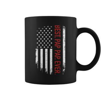 Best Pap Pap Ever With Us American Flag For Father's Day Coffee Mug - Monsterry AU