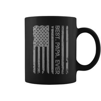 Best Papa Ever Us American Flag Grandpa Father's Day Coffee Mug - Thegiftio UK