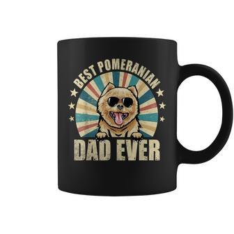 Best Pomeranian Dad Ever Vintage Dog Lover Tassen - Seseable