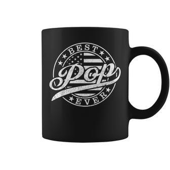 Best Pop Ever American Us Flag Grandpa Father's Day Coffee Mug - Monsterry DE