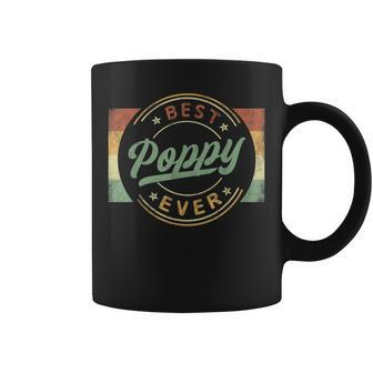 Best Poppy Ever Emblem Father's Day Poppy Grandpa Coffee Mug - Seseable