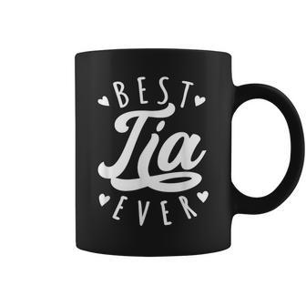 Best Tia Ever Modern Calligraphy Font Mother's Day Tia Coffee Mug - Thegiftio UK