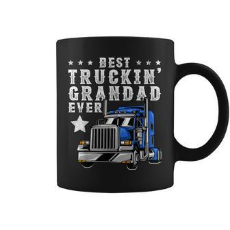 Best Trucking Grandad Ever Fathers Day Trucker Truck Coffee Mug - Monsterry AU