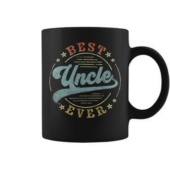Best Uncle Ever Father's Day Uncle Vintage Emblem Coffee Mug - Monsterry DE