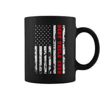 Best Uncle Ever Us Vintage Flag Patriotic Family Men Coffee Mug - Monsterry DE