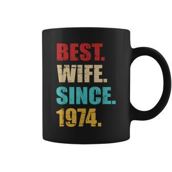 Best Wife Since 1974 For 50Th Golden Wedding Anniversary Coffee Mug - Monsterry DE