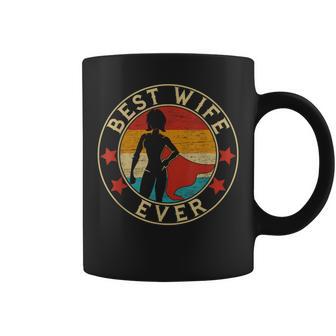 Best Wife Ever Superhero Wife Vintage Coffee Mug - Monsterry DE