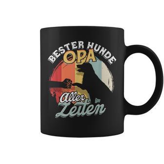 Bester Hunde Opa Aller Zeiten Retro Tassen, Lustiges Haustier Großvater Geschenk - Seseable