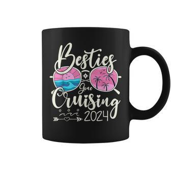 Besties Gone Cruising 2024 Girls Matching Cruise Coffee Mug - Seseable