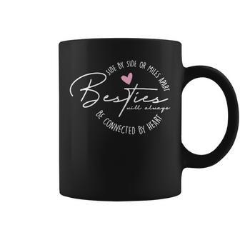 Besties Will Always Be Connected By Heart Bff Best Friends Coffee Mug - Thegiftio UK