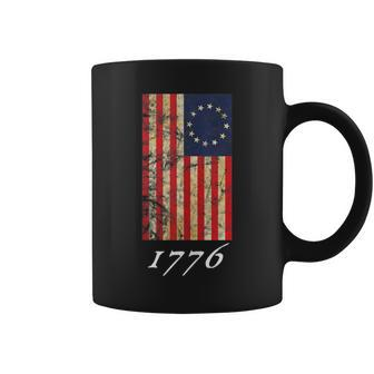 Betsy Ross Flag 1776 Vintage Revolutionary Flag Coffee Mug | Crazezy CA