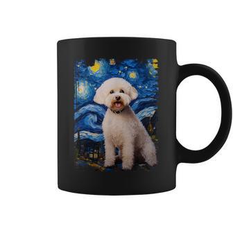 Bichon Frisé Hund Sternennacht Malerei Hund Mama Papa Tassen - Geschenkecke