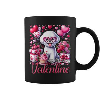 My Bichon Frise Is My Valentine Dogs Lovers Bichon Coffee Mug | Mazezy UK