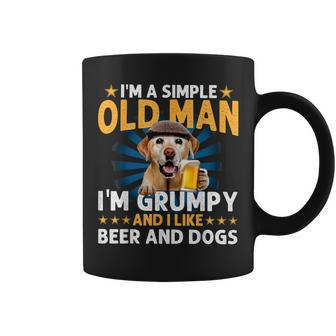 Bichon I’M A Simple Old Man I’M Grumpy&I Like Beer&Dogs Fun Coffee Mug - Seseable