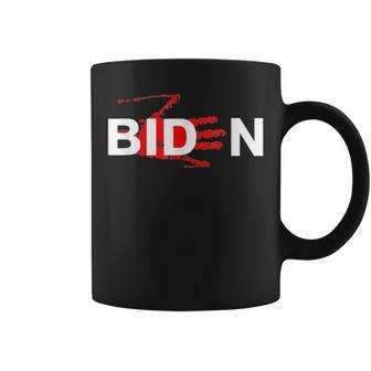 Biden Bloody Skeleton Hand Halloween For Mens Womens Coffee Mug | Crazezy DE