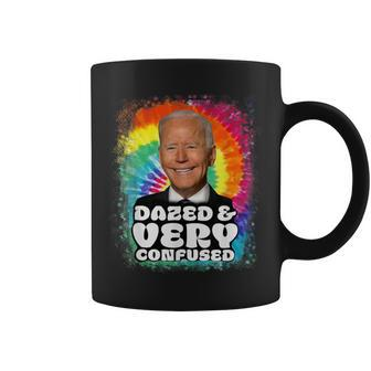 Biden Dazed And Very Confused Tiedye Anti Joe Biden Coffee Mug - Monsterry DE