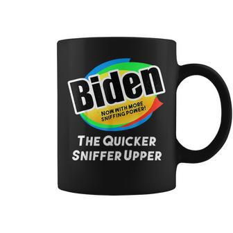 Biden Now With More Sniffing Power The Quicker Sniffer Upper Coffee Mug - Seseable