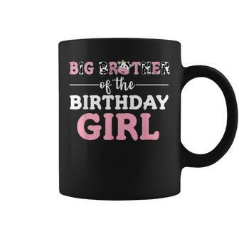 Big Brother Of The Birthday Girl Farm Cow Brother 1St Coffee Mug - Thegiftio UK