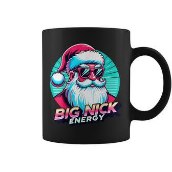 Big Nick Energy Christmas Ugly Xmas Sweater Vintage Santa Coffee Mug - Thegiftio UK