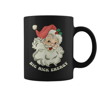 Big Nick Energy Santa Groovy Retro Coffee Mug - Seseable