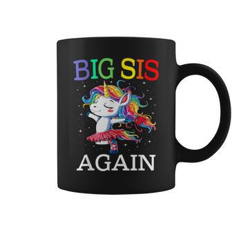 Big Sister Again Unicorn Sibling Older Daughter Unicorn Coffee Mug - Monsterry AU