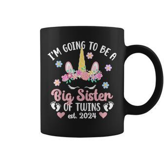 Be Big Sister Of Twins Promoted To Big Sister Of Twins 2024 Coffee Mug - Monsterry CA