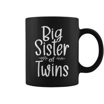 Big Sister Of Twins Twin Brother Boy Girl Sibling Coffee Mug - Thegiftio UK