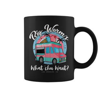 Big Worm's Ice Cream Truck What Chu Want Summer Vacation Coffee Mug - Monsterry