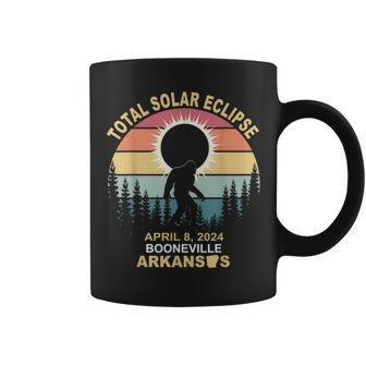 Bigfoot Booneville Arkansas Total Solar Eclipse 2024 Coffee Mug | Mazezy