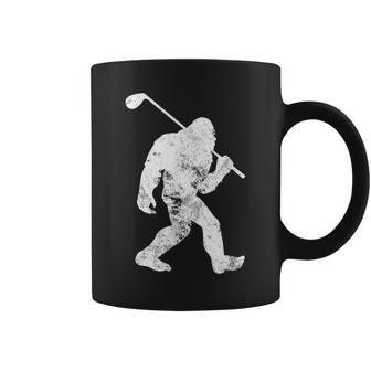 Bigfoot Golf Golfer Vintage Sasquatch Women Coffee Mug - Monsterry UK