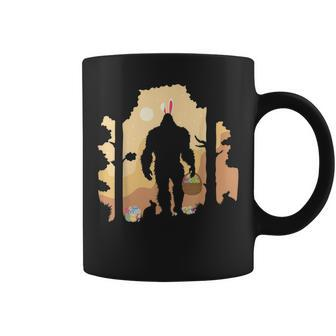 Bigfoot Hunting Easter Eggs Sasquatch Happy Easter Day Coffee Mug - Monsterry